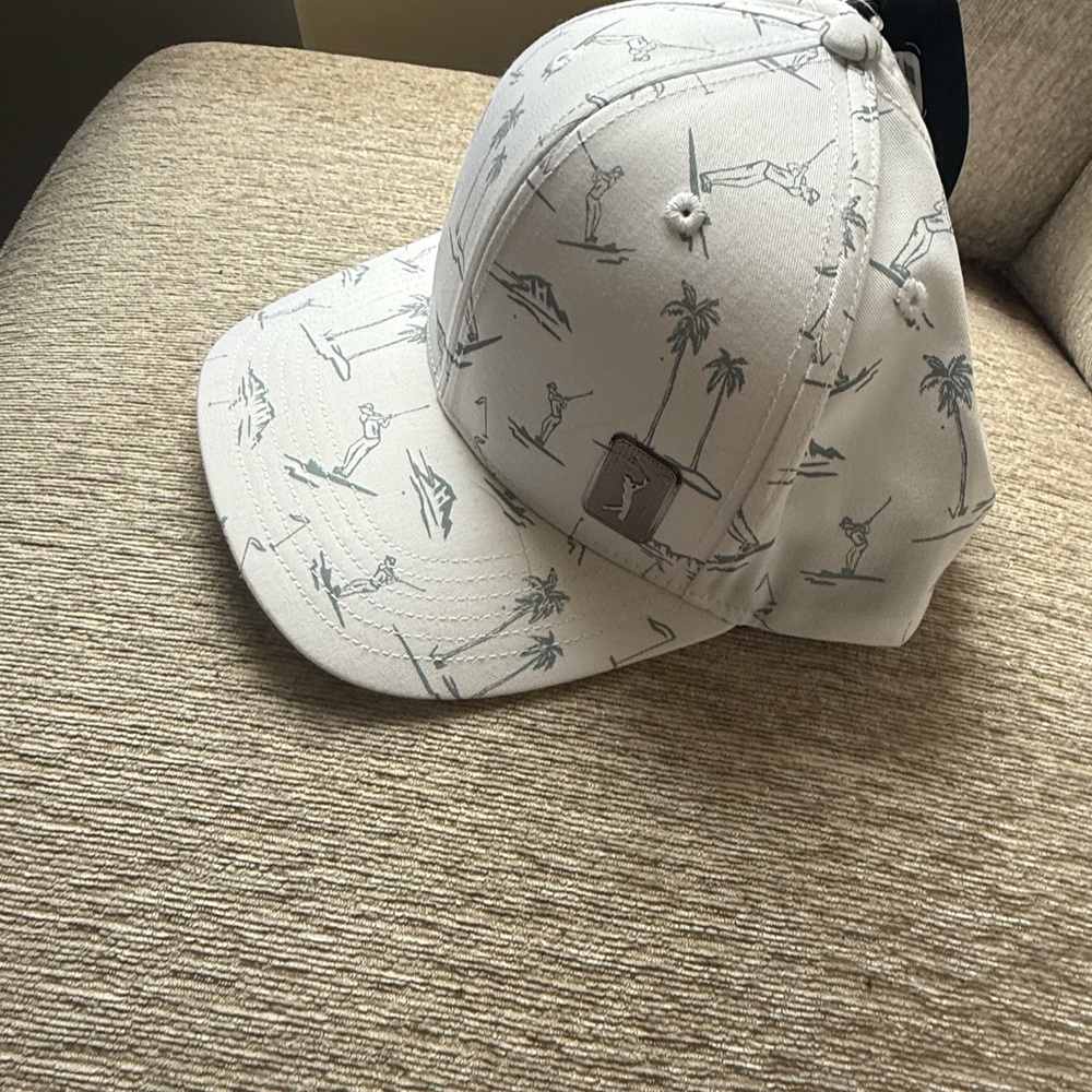 PGA Tour White Graphic Baseball Cap